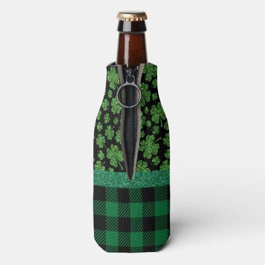 Patricksdag Thema Patroon Flesjeskoeler (Fles Achterkant)