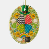 Patricksdag vieren keramisch ornament (Rechts)