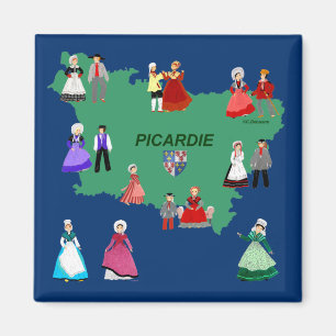 Patriine de la Picardië, Frankrijk Magneet