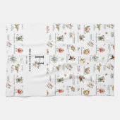 Patrijs | 12 dagen kerst monogram handdoek (Horizontaal)