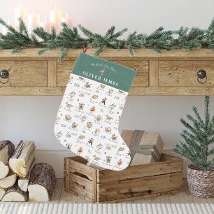 Patrijs 12 dagen Mijn eerste kerstfeest Kleine Kerstsok