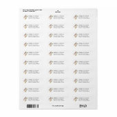 Patrijs | 12 kerstdagen retouradres etiket (Full Sheet)