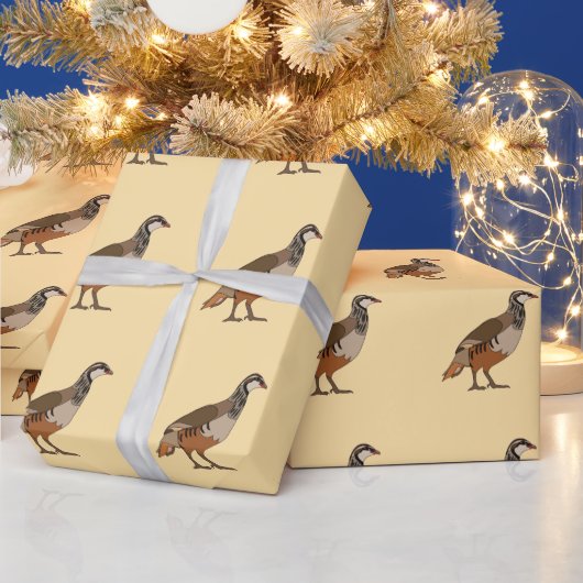 Patrijs Chukar vogel Cadeaupapier (Feestdagen)