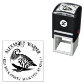 Patrijs Game Bird #2 Naam Return Adres Zelfinktende Stempel (In situ)