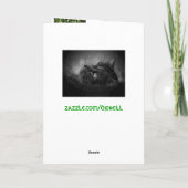 Patrijs? In een Boom van de Peer. Vogel onder Feestdagen Kaart (Achterkant)