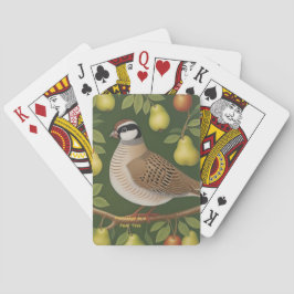 Patrijs in een Pear Tree kaartspel Pokerkaarten