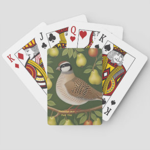 Patrijs in een Pear Tree kaartspel Pokerkaarten