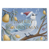 Patrijs in een peer tree geschenkzak groot cadeauzakje (Voorkant)