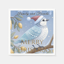 Patrijs in een peerboompapier servet