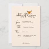 Patrijs in een peereboom Kerstcadeau Uitwisseling Kaart (Achterkant)