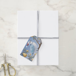 Patrijs in een perenboom cadeau Label Cadeaulabel