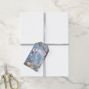 Patrijs in een perenboom cadeau Label Cadeaulabel