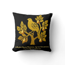 Patrijs In Een Perenboom Chique Zwarte Gouden Kers