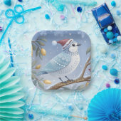 Patrijs in een perenboom papier Bord (Feest)