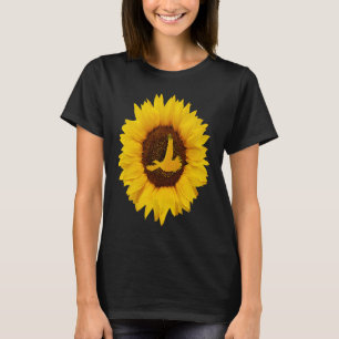 Patrijs voor Vrouwen Mannen Vogelkwartel Zonnebloe T-shirt