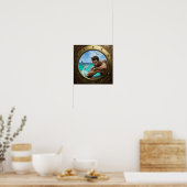 Patrijspoortposter met knappe Meerman Poster (Keuken)