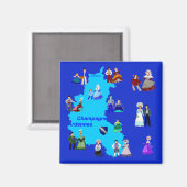 Patrimos van Champagne-Ardenne, Frankrijk Magneet (Voorkant / Achterkant)