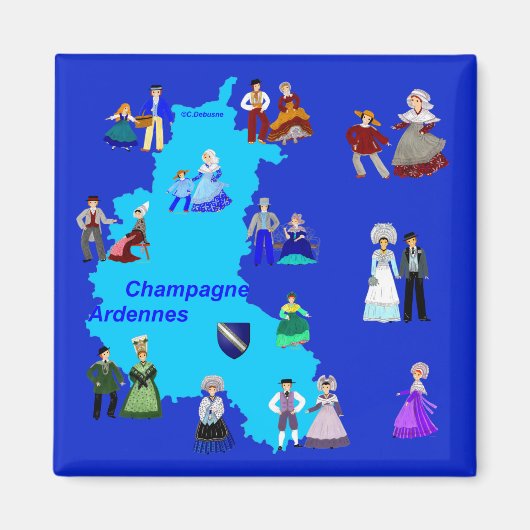 Patrimos van Champagne-Ardenne, Frankrijk Magneet (Voorkant)