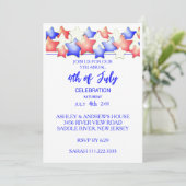 Patriot 4 juli feest kaart (Staand voorkant)