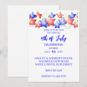 Patriot 4 juli feest kaart (Voorkant / Achterkant)