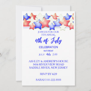Patriot 4 juli feest kaart