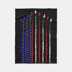 Patriot 4 juli gevechtsvliegtuigen Vliegtuig Ameri Fleece Deken