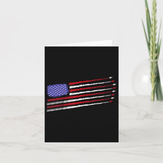 Patriot 4 juli gevechtsvliegtuigen Vliegtuig Ameri Kaart (Voorkant)
