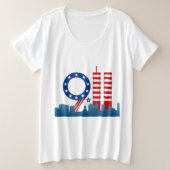 Patriot 9-11 dag grote maat t-shirt (Design voorkant)