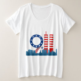 Patriot 9-11 dag grote maat t-shirt