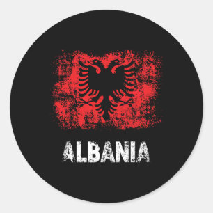 Patriot Albanië Onafhankelijkheidsdag Albanese vla Ronde Sticker