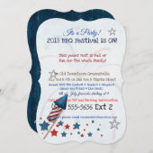 Patriot Americana Gemengde Media BBQ FEESTFEEST Kaart (Voorkant / Achterkant)