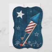 Patriot Americana Gemengde Media BBQ FEESTFEEST Kaart (Achterkant)