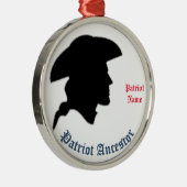 Patriot Ancestor Metalen Ornament (Rechts)