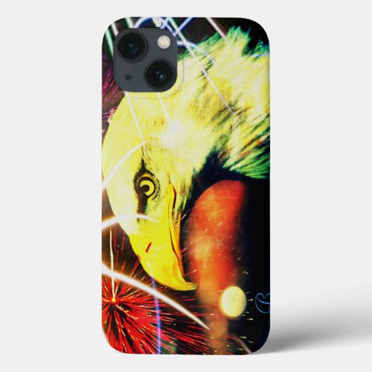 Patriot Bald Eagle Fireworks iPad Air Case (Achterkant)