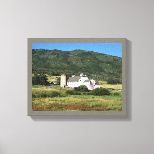Patriot Barn Park City Utah Canvas Afdruk (Voorkant)