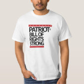 Patriot Bill of Rights Sterk T-shirt – Amerikaans (Voorkant)