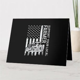 Patriot boerentrecker VS-vlag boer vaderdag Kaart