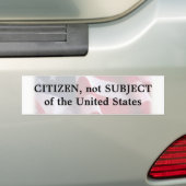Patriot bumper sticker (Op auto)