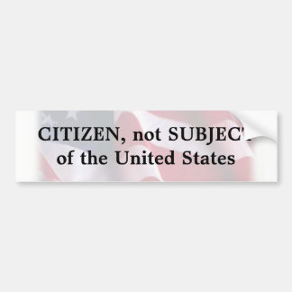 Patriot bumper sticker