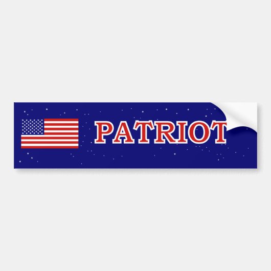 Patriot Bumpersticker (Voorkant)