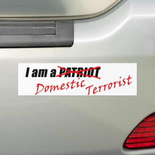patriot bumpersticker (Op auto)