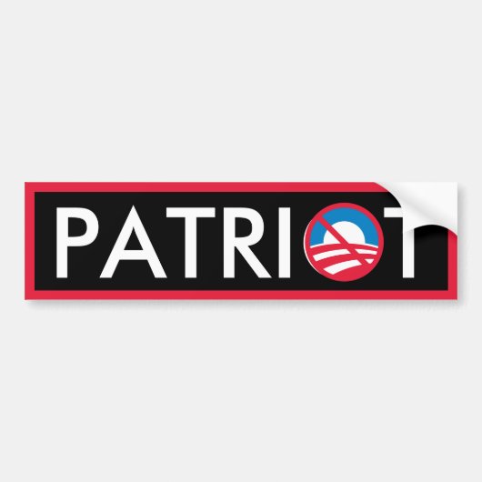 Patriot Bumpersticker (Voorkant)