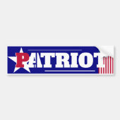 Patriot Bumpersticker (Voorkant)