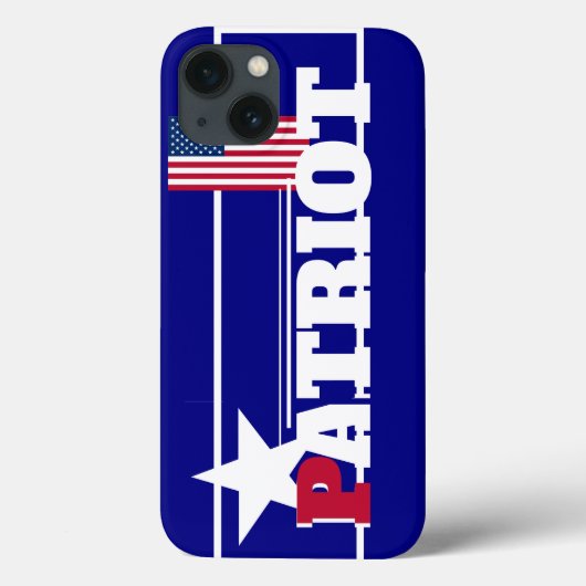 Patriot bumpersticker Car magneet Case-Mate iPhone Case (Achterkant)