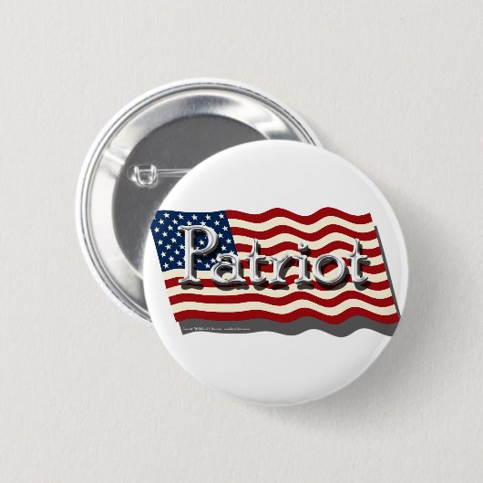 Patriot Button (zilver) (Voorkant /achterkant)