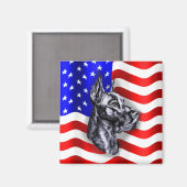 Patriot Dane Black Magnet (Voorkant / Achterkant)