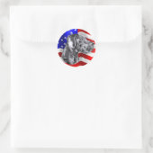 Patriot Dane Blue UC Ronde Sticker (Tas)