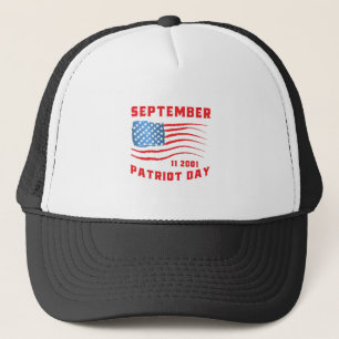 Patriot Day 9.11.2001 Vergeet 11 september nooit Trucker Pet