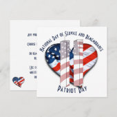 Patriot Day / Dag van Herdenking Kaart (Voorkant / Achterkant)