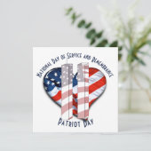 Patriot Day / Dag van Herdenking Kaart (Staand voorkant)